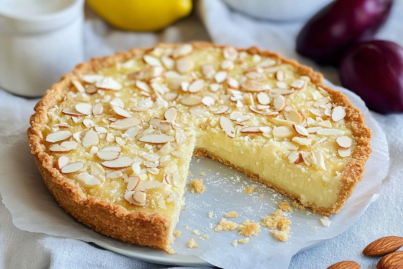 Tarta de almendras y limón