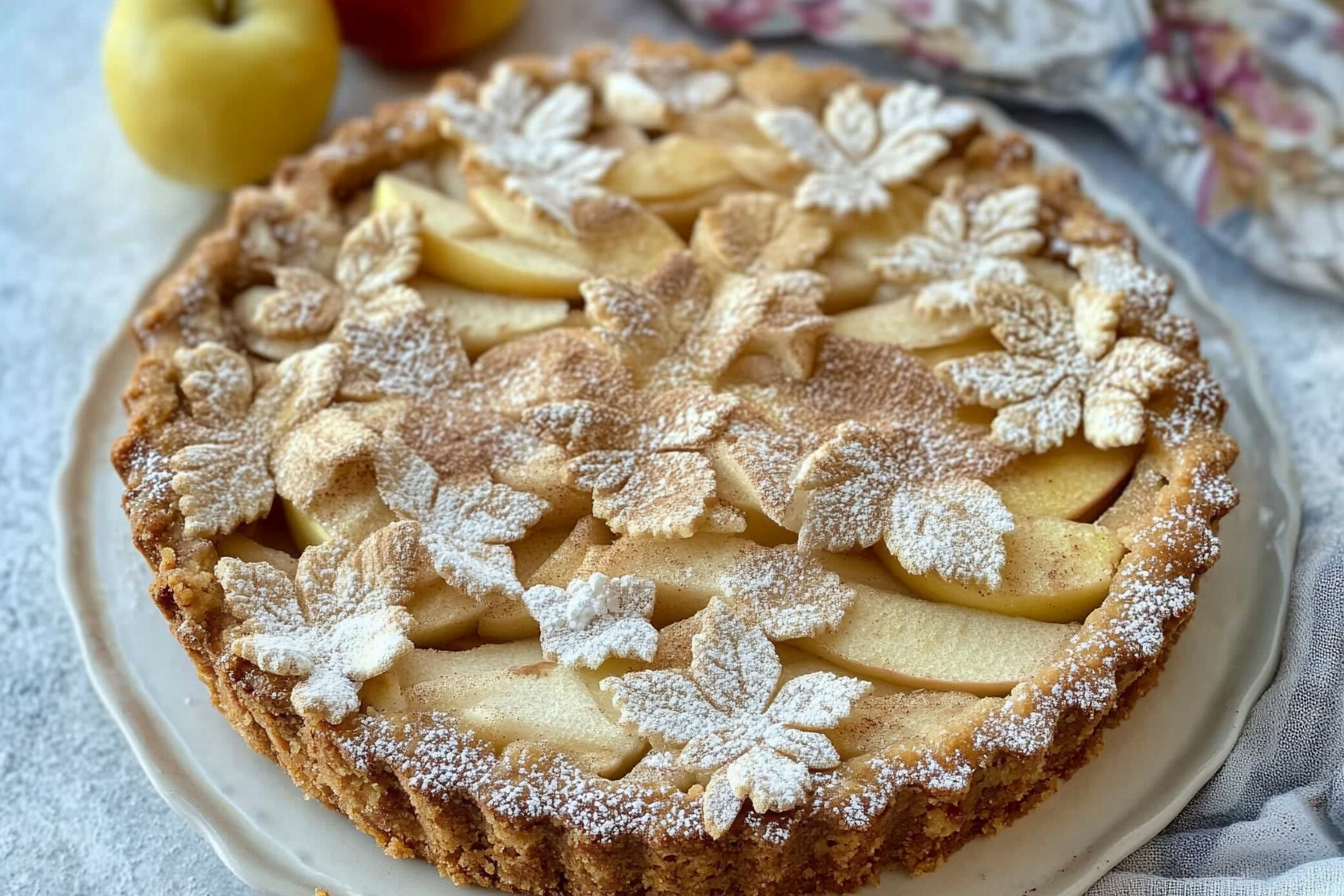 Tarta de manzana de aprovechamiento