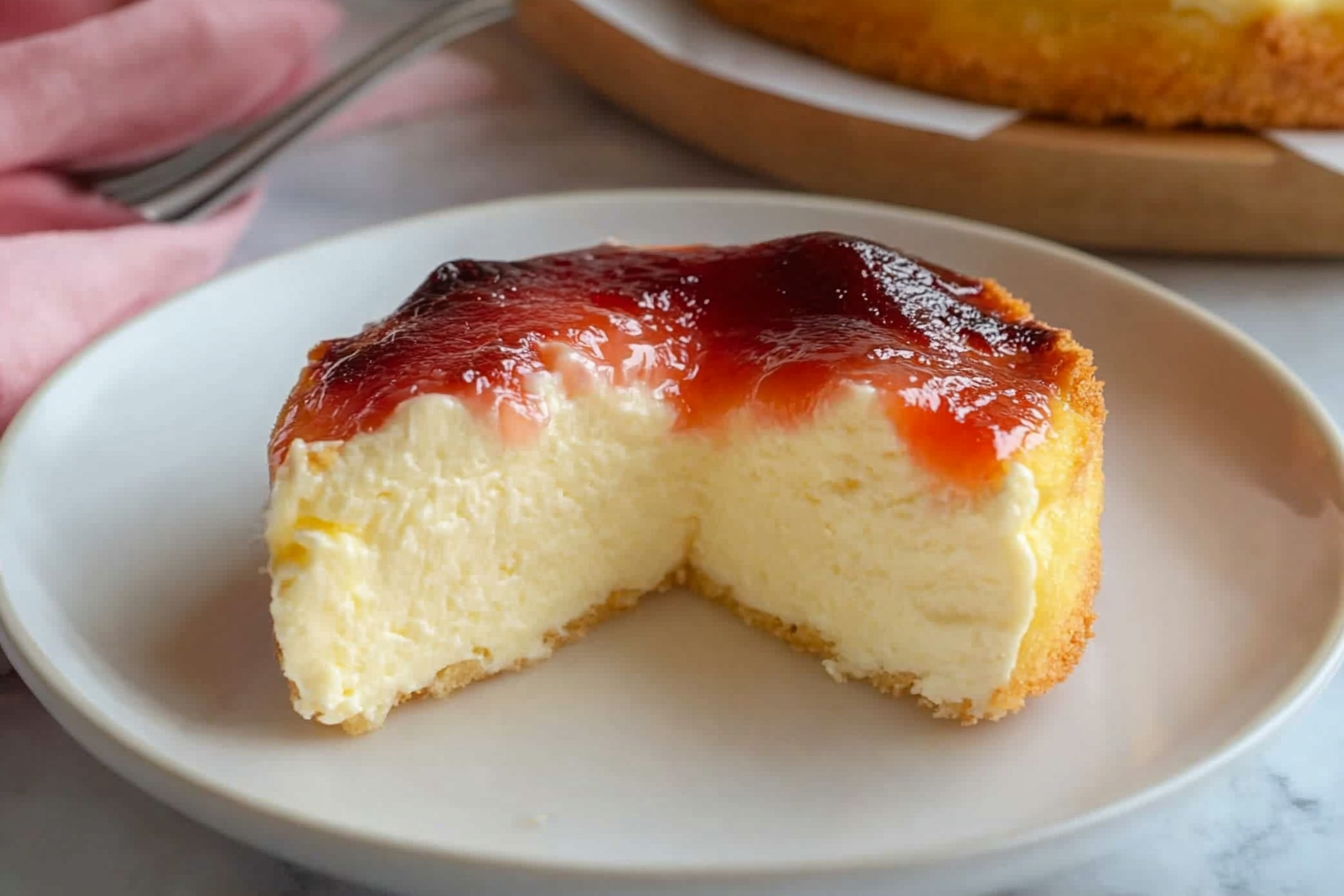 Tarta de queso fresco batido
