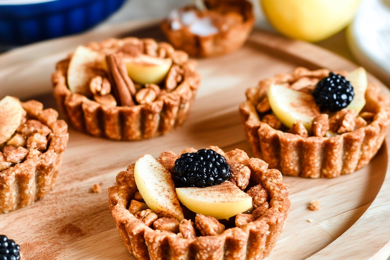 Tartaletas de manzana y crema