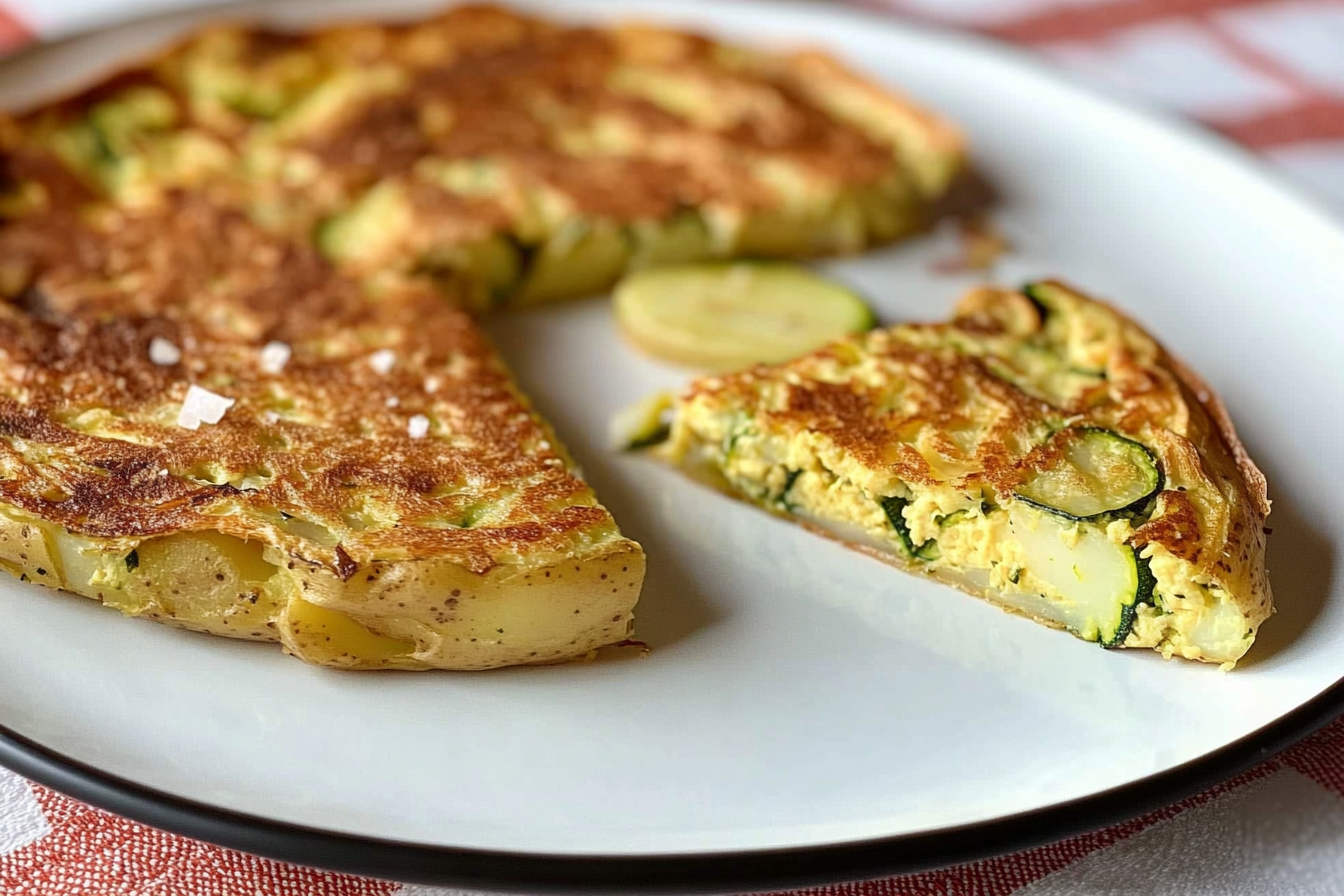 Tortilla de patata y calabacín
