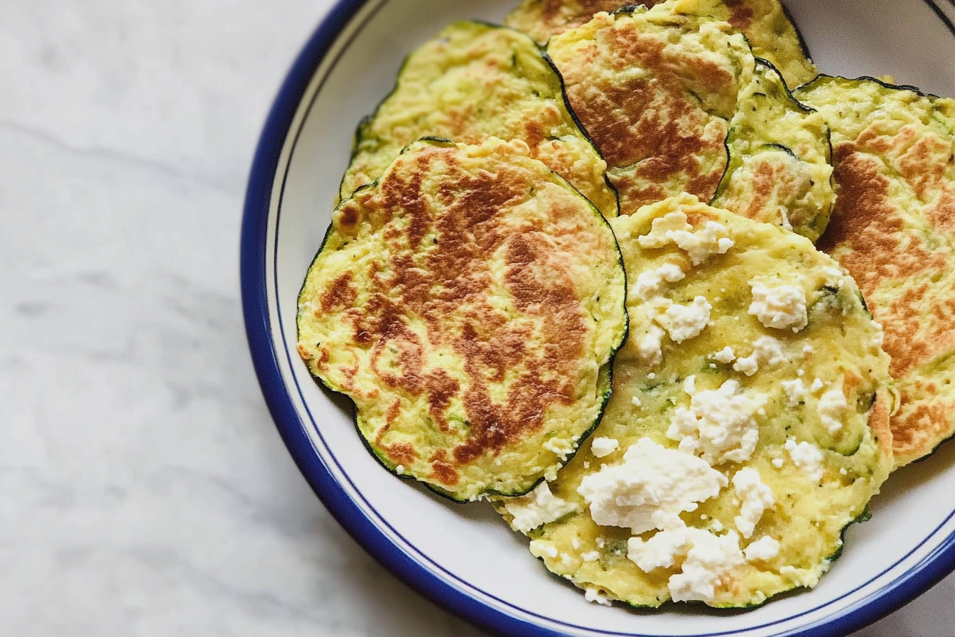 Tortillas de calabacín con feta
