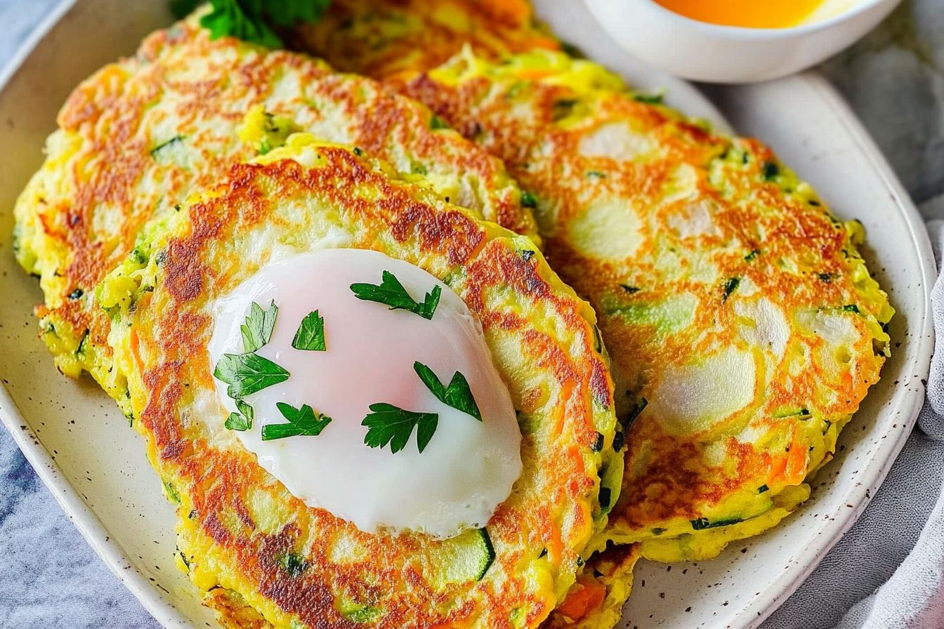 Tortitas de verduras y huevo