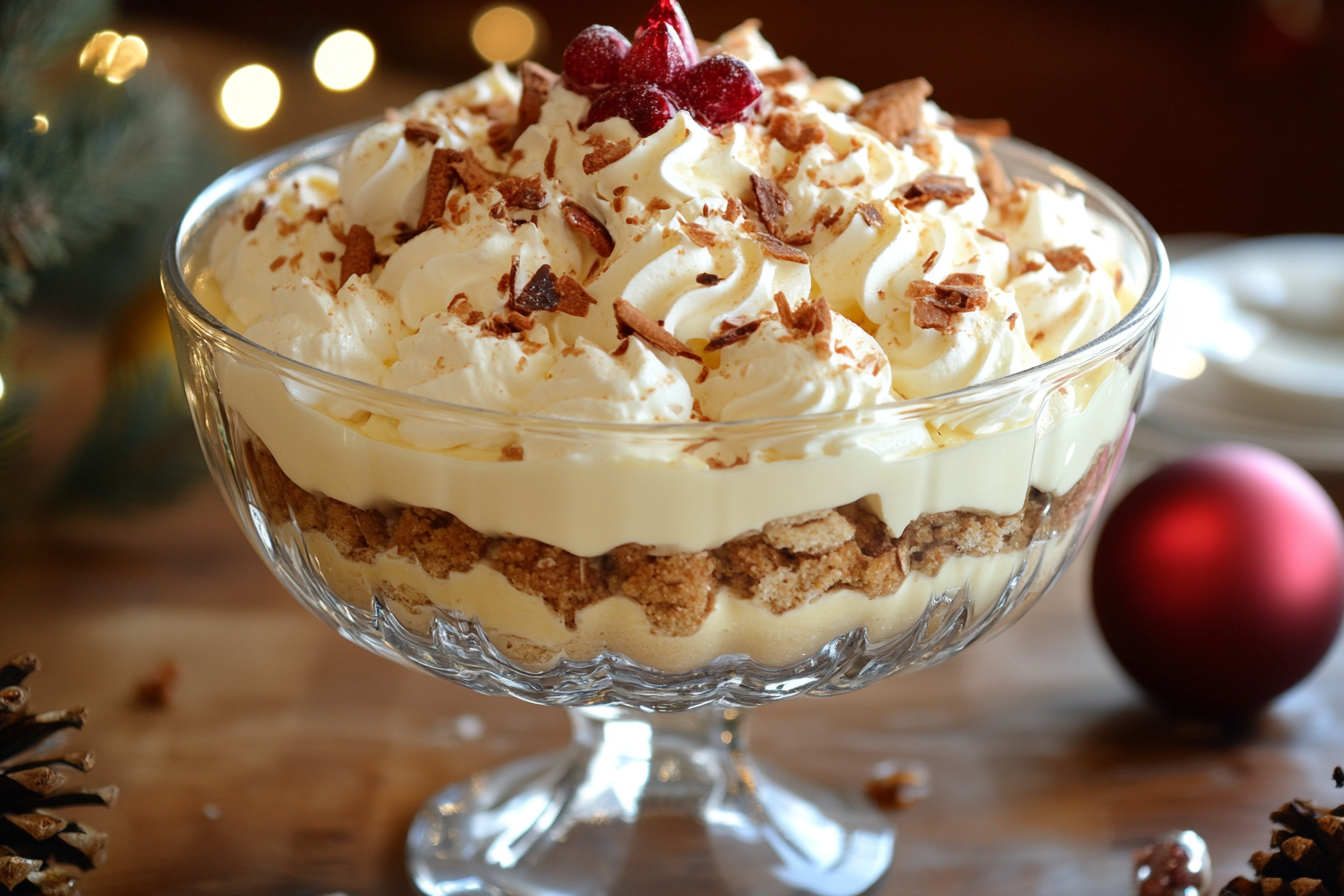 Trifle de ponche de huevo
