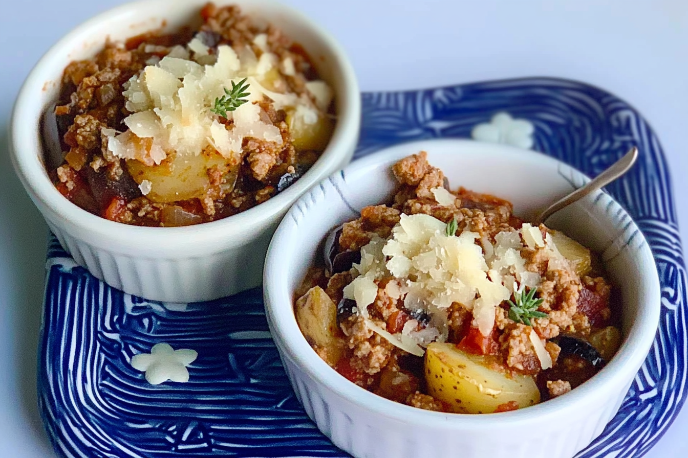 Vasitos de carne y verduras