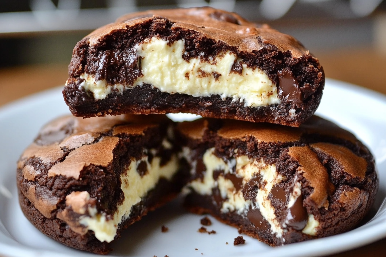 Galletas de cheesecake con chispas de chocolate