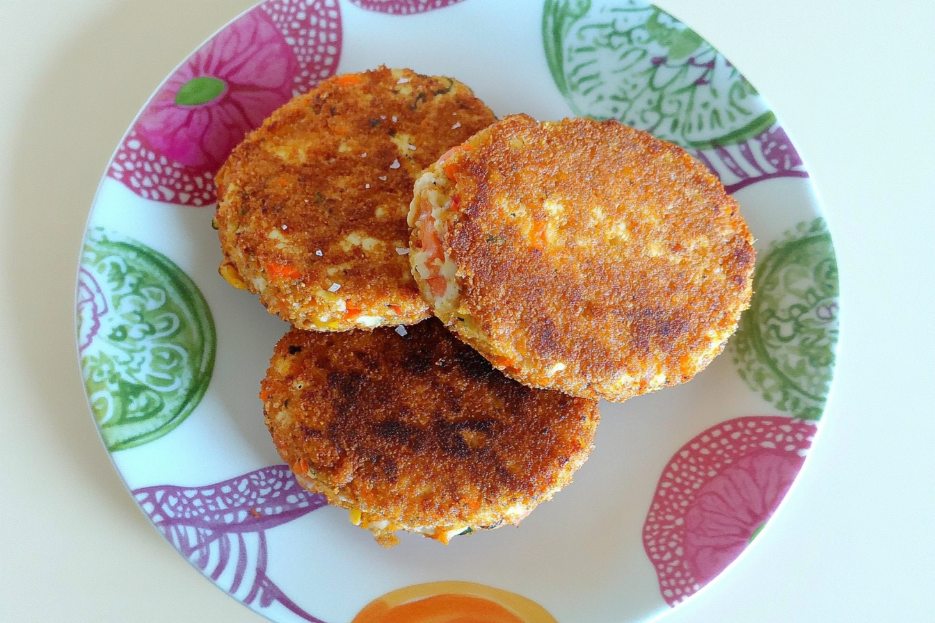 Hamburguesa de tofu y verduras