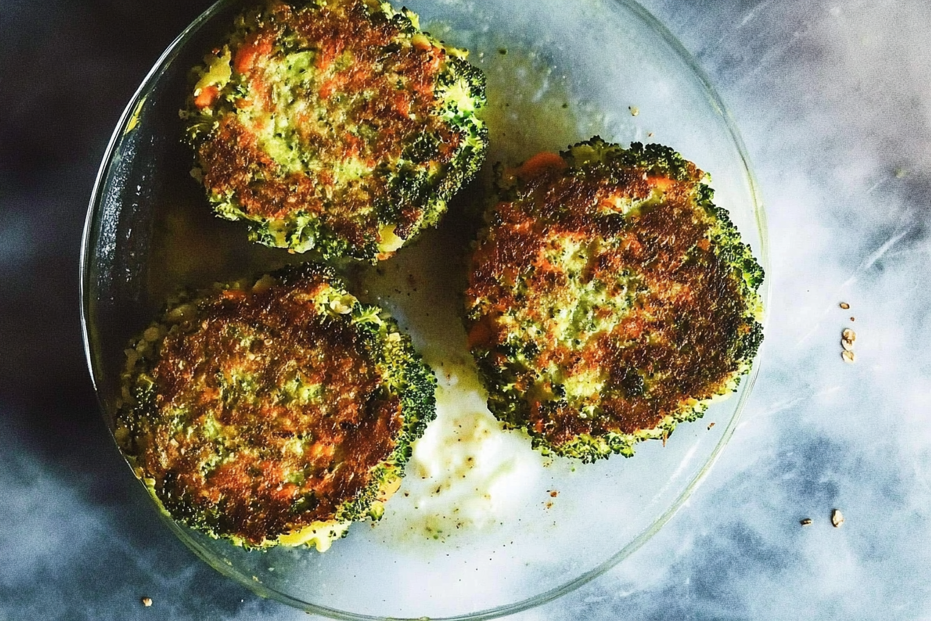 Hamburguesas de brócoli y zanahoria
