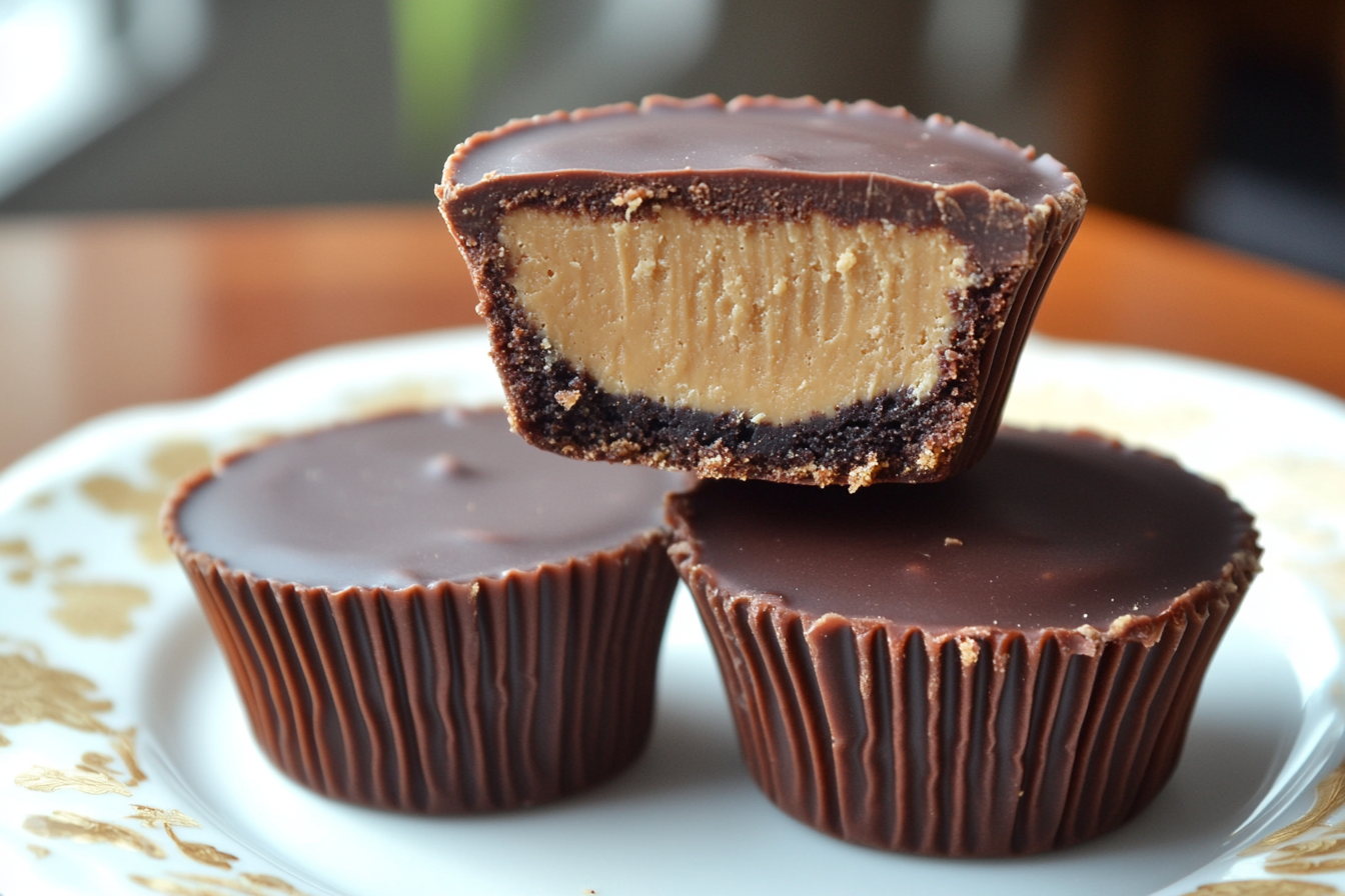 Pastel galáctico de chocolate y mantequilla de maní