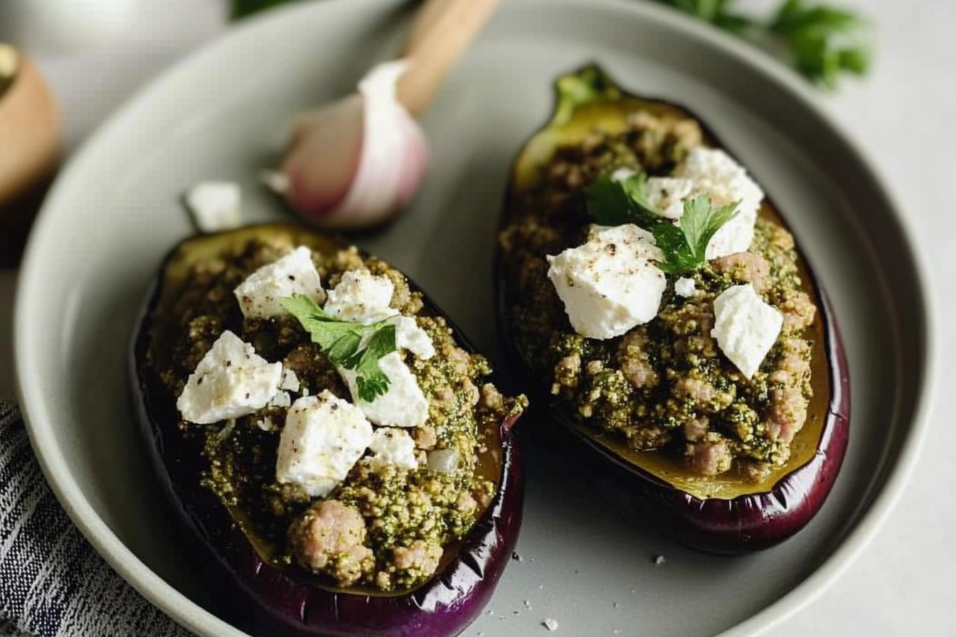 Berenjenas rellenas de carne