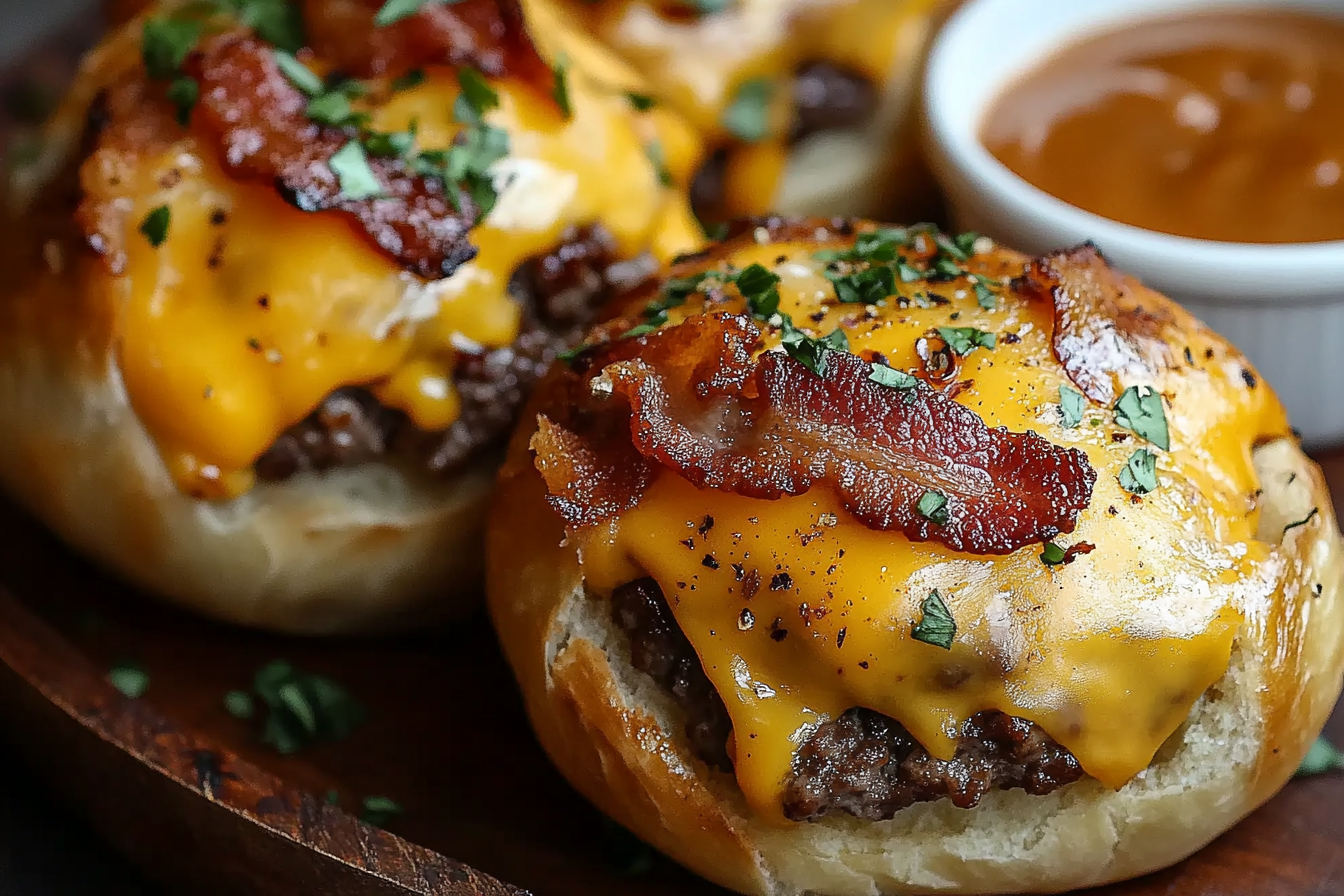 Bombas de hamburguesa con tocino