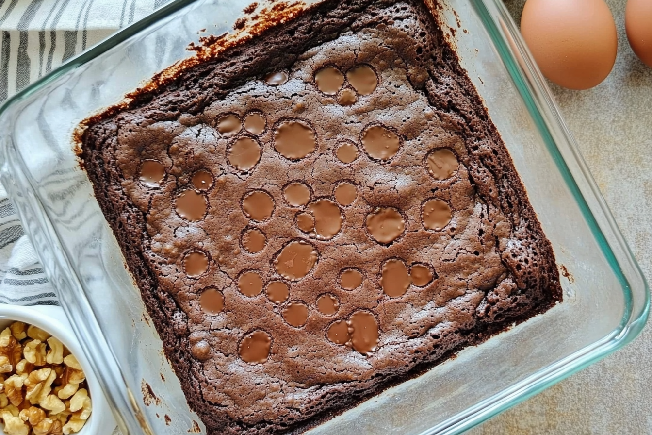Brownie de calabacín y chocolate
