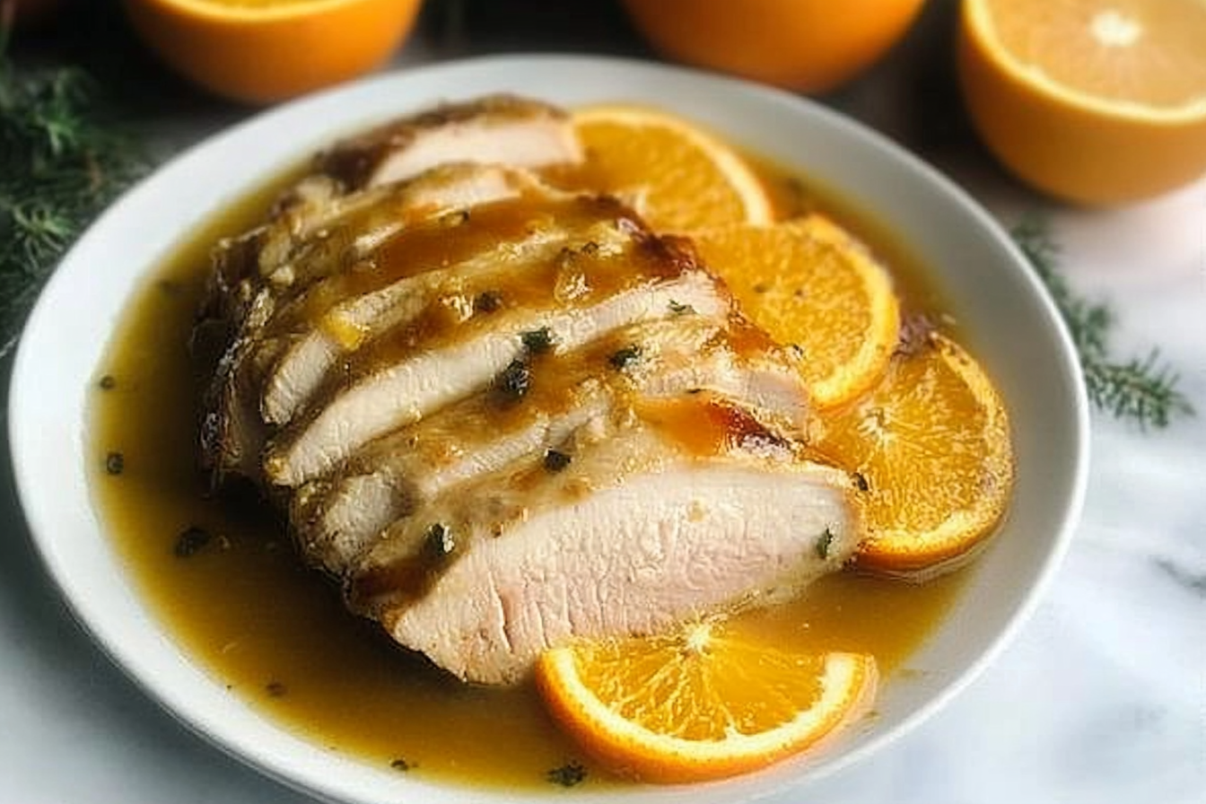 Cerdo en salsa de naranja