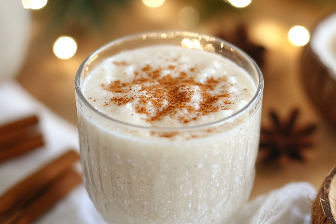 Coquito tradicional puertorriqueño