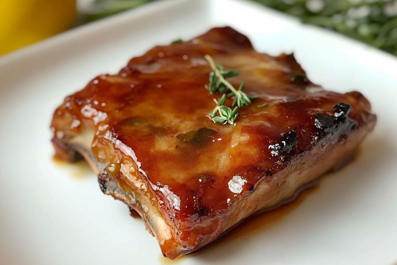 Costillas de cerdo a la miel
