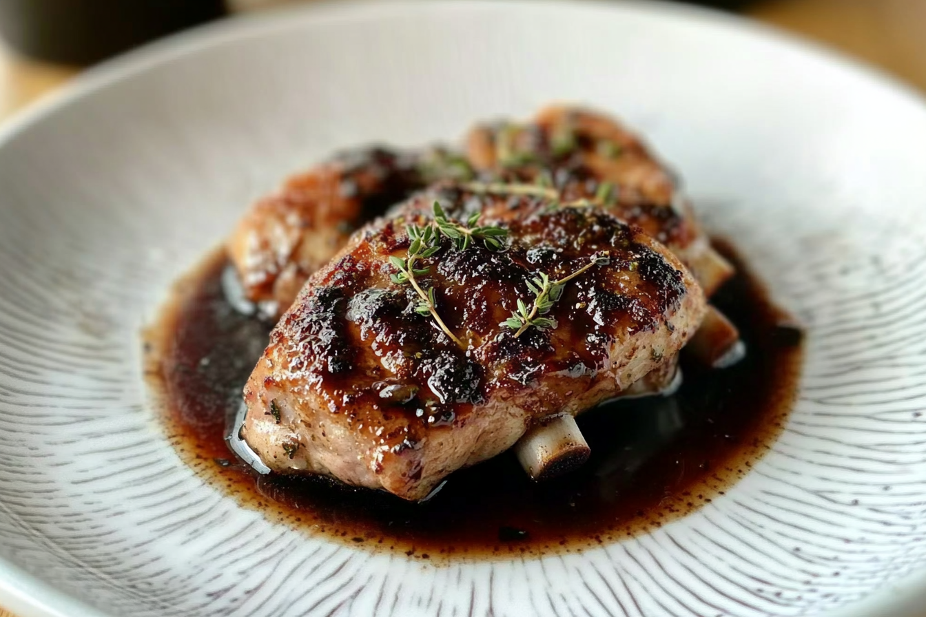 Costillas de cerdo al balsámico