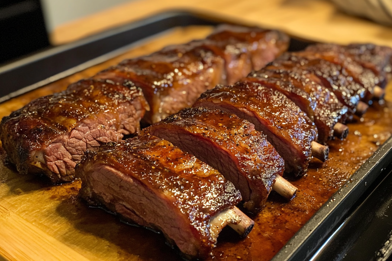Costillas de res sin hueso al horno