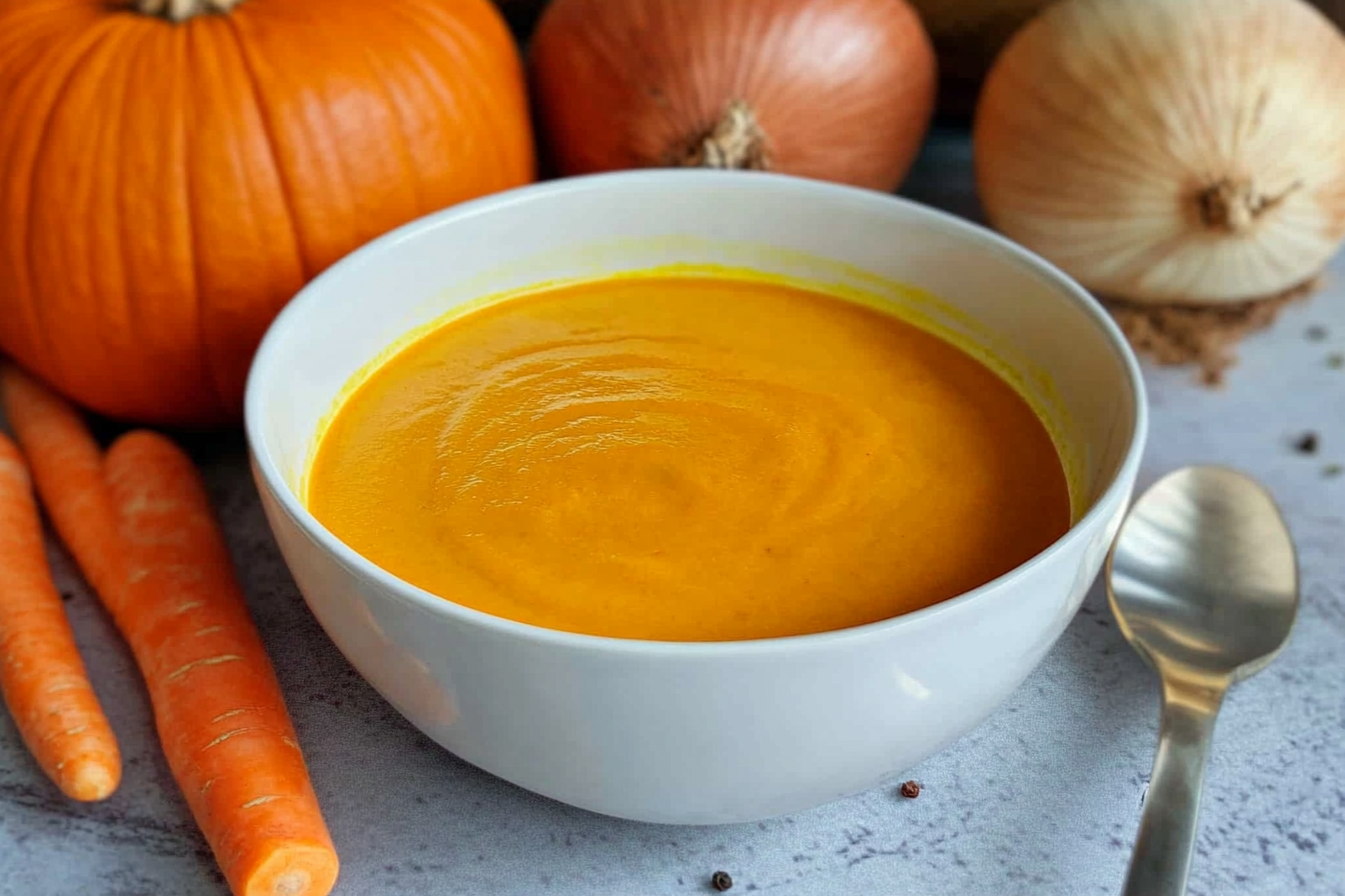 Crema de zanahoria y calabaza