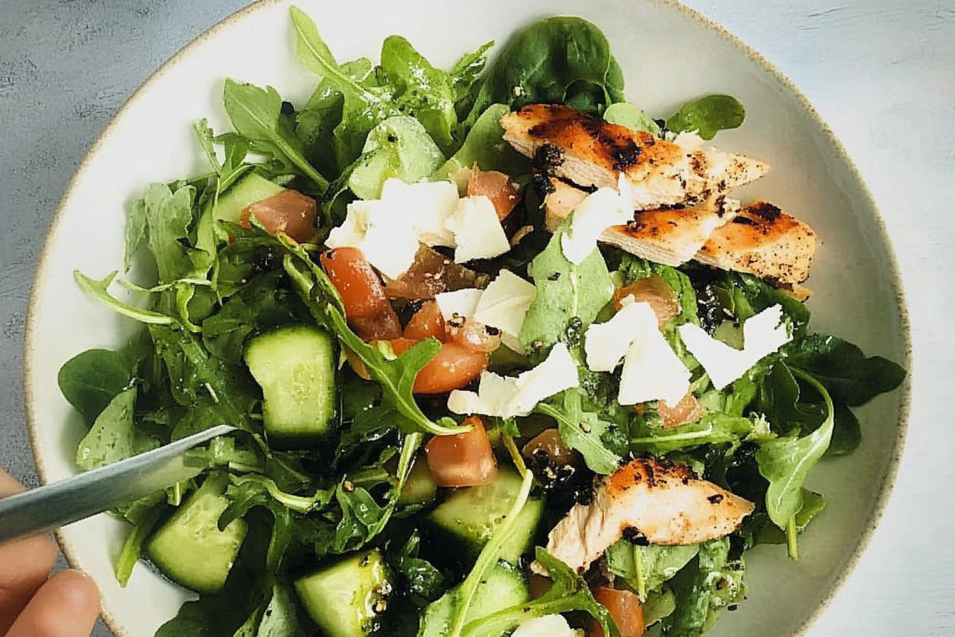 Ensalada verde de pollo