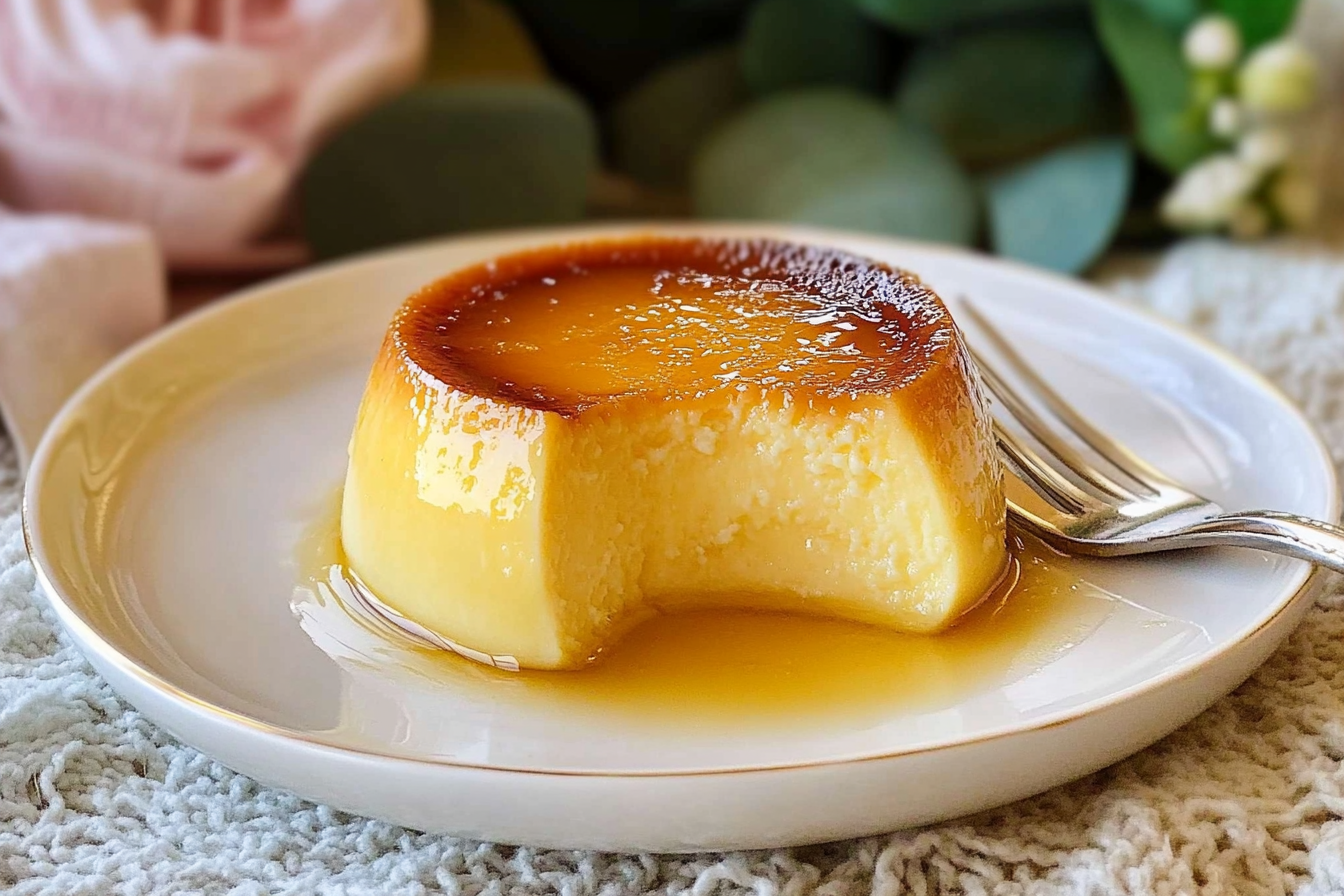 Flan de huevo y vainilla