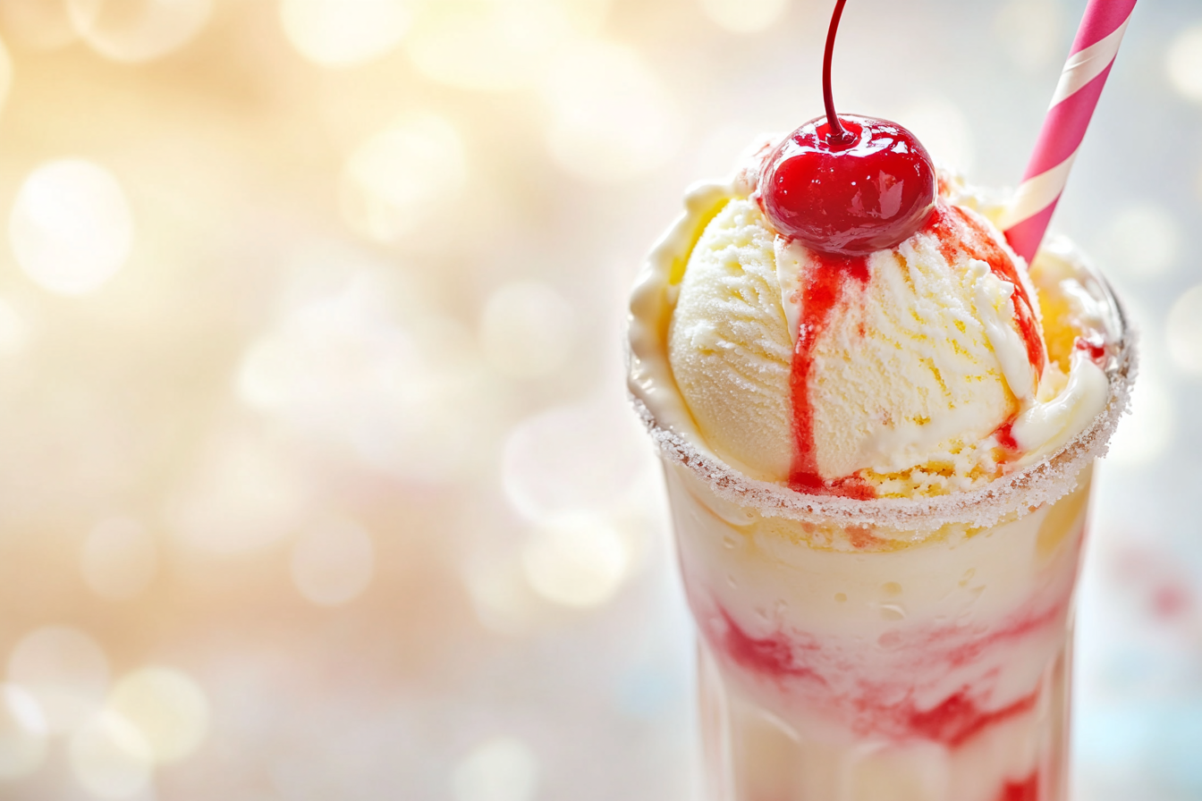 Flotador de helado Shirley Temple