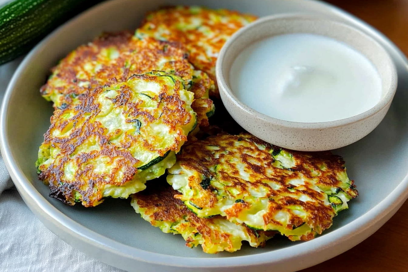 Fritters de calabacín y mozzarella