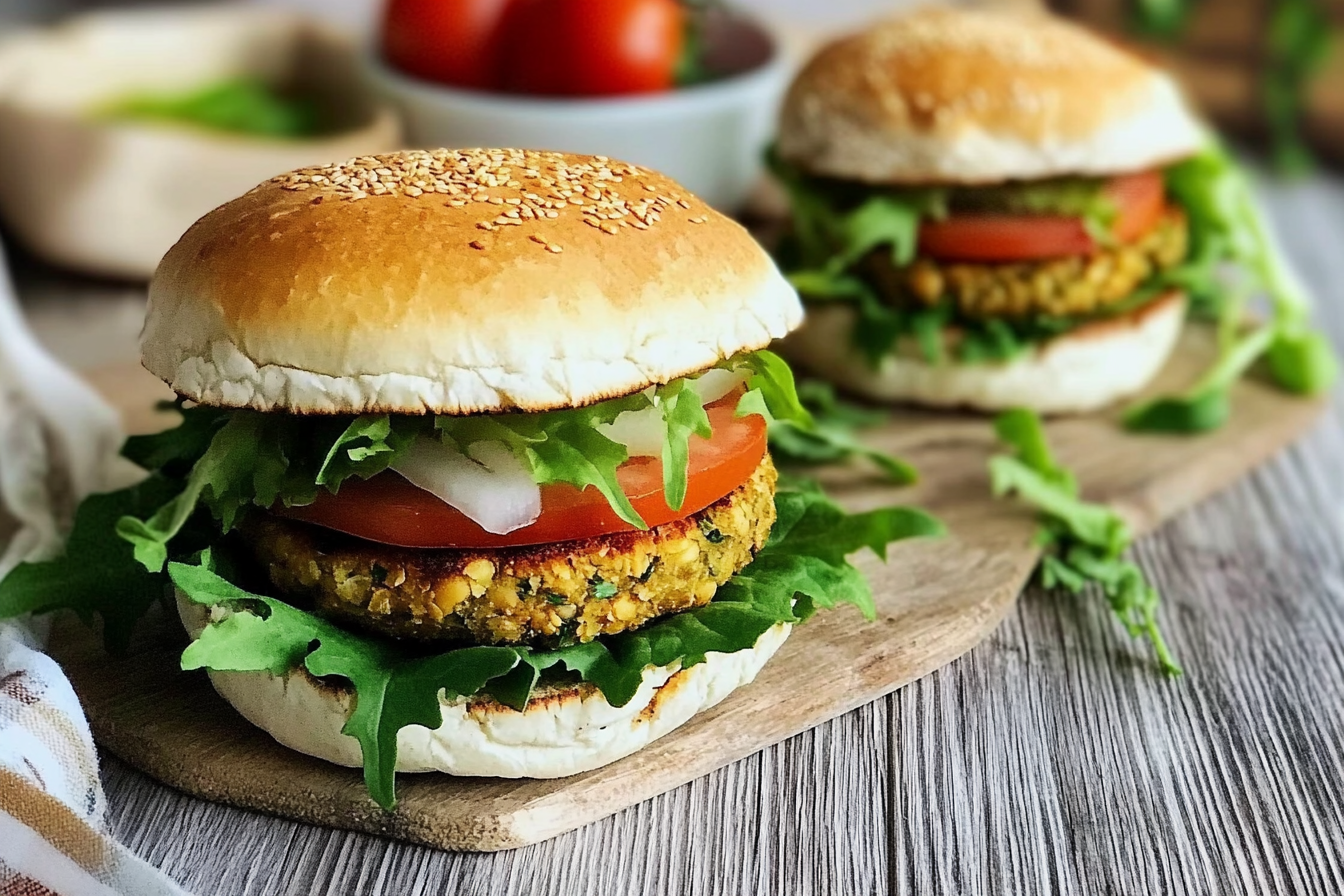 Hamburguesa de garbanzos
