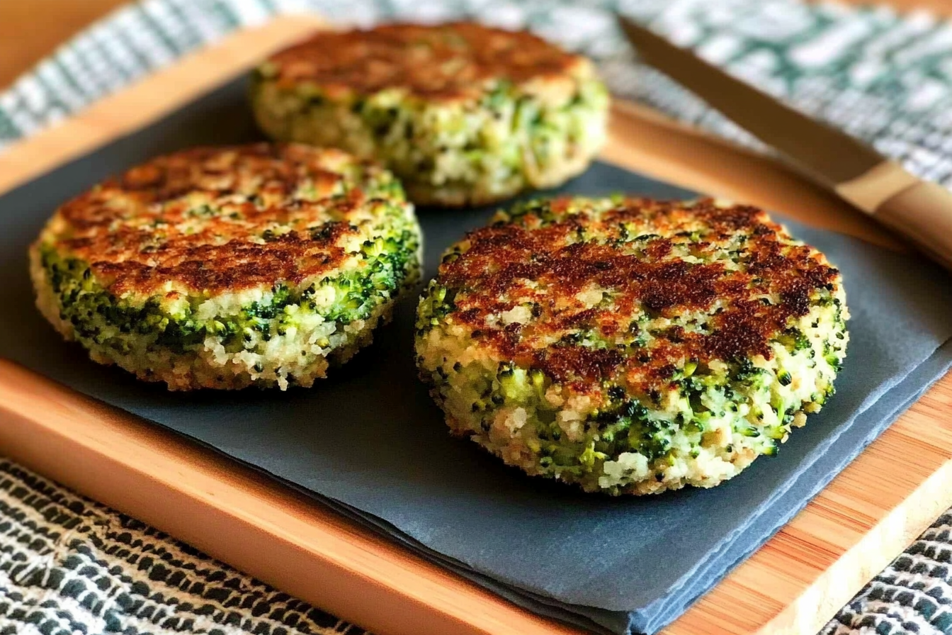 Hamburguesas de atún y brócoli