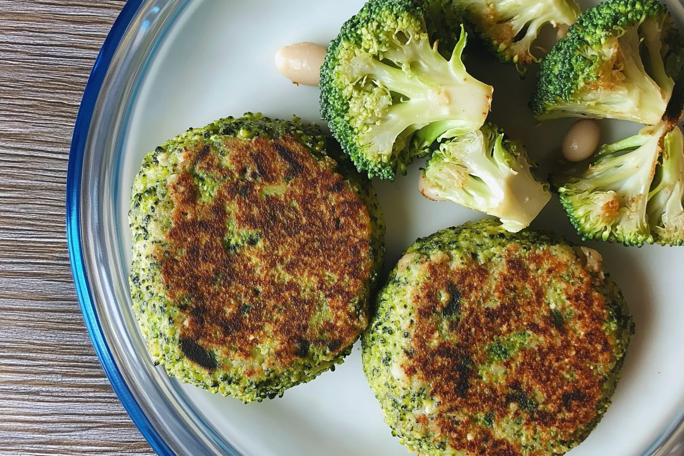 Hamburguesas de brócoli y judías
