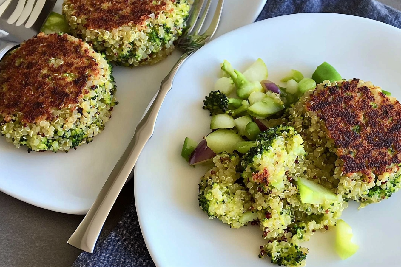 Hamburguesas de brócoli y quinoa