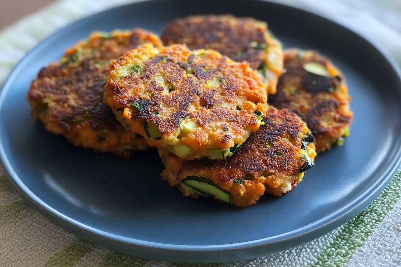 Hamburguesas de calabacín y batata