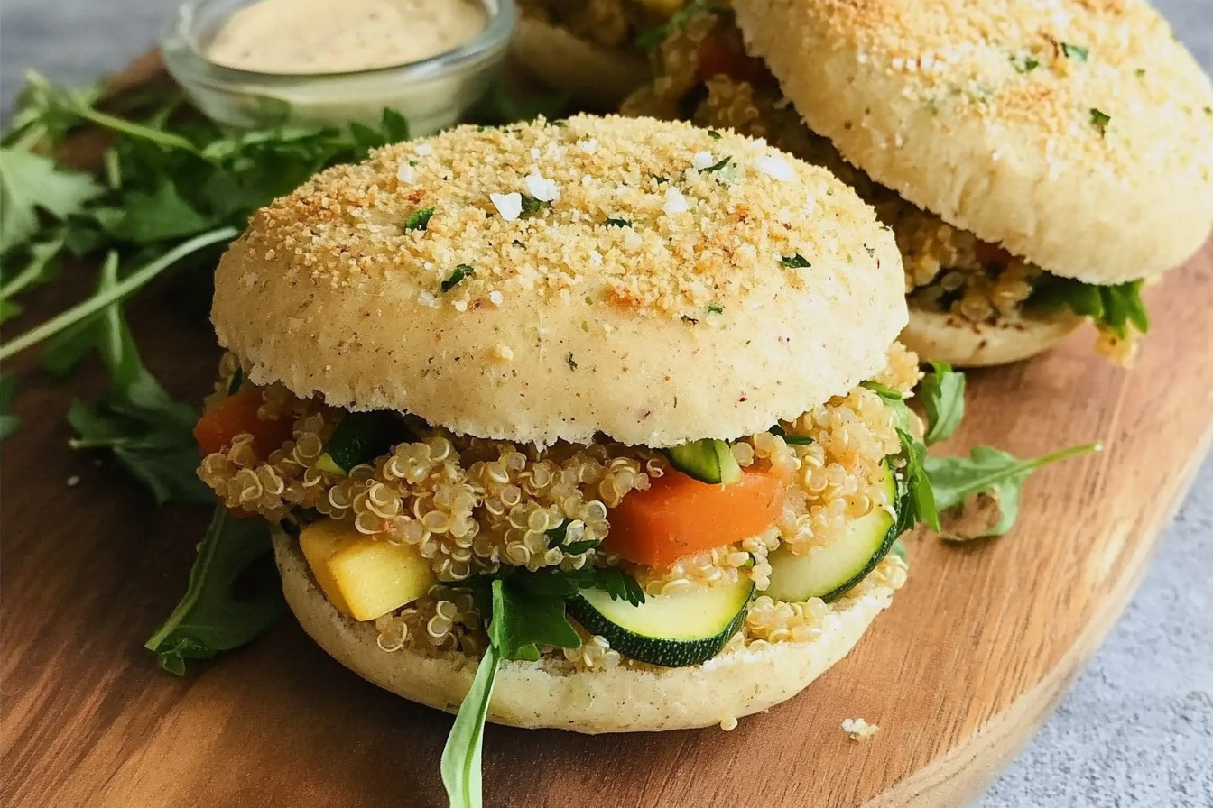 Hamburguesas de quinua y verduras