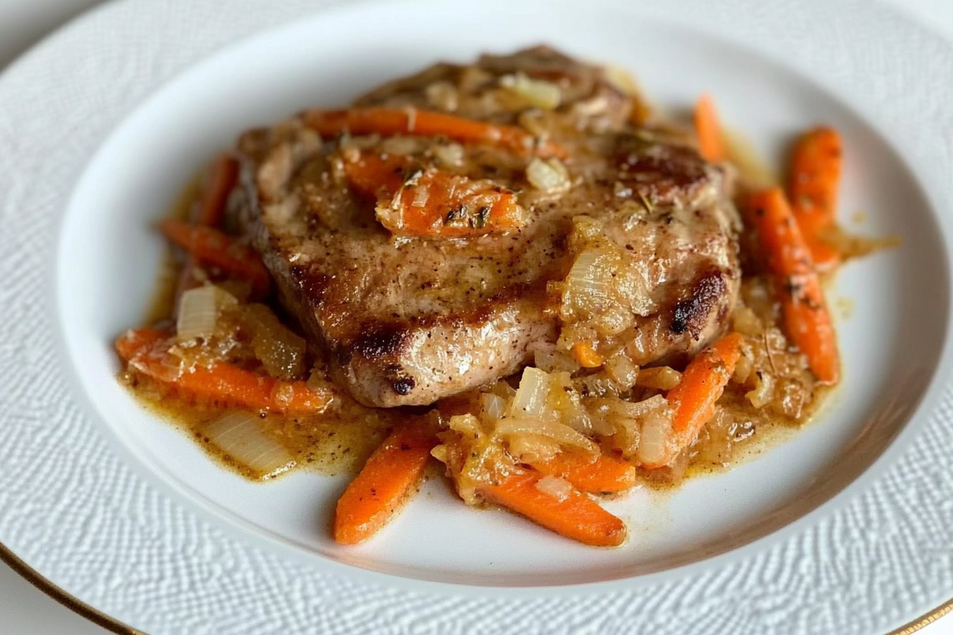Lomo de cerdo con zanahoria