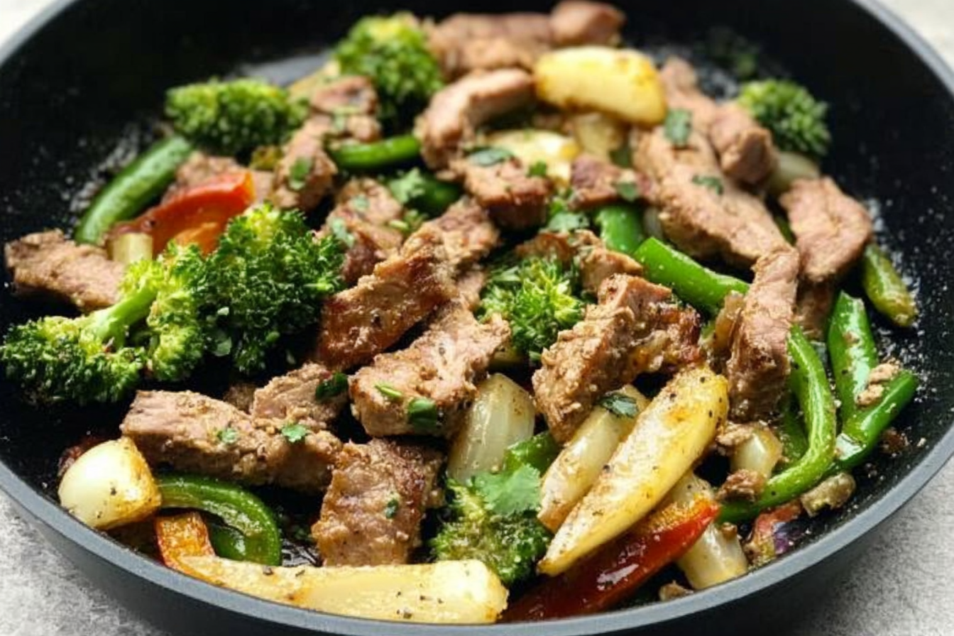 Lomo saltado con verduras