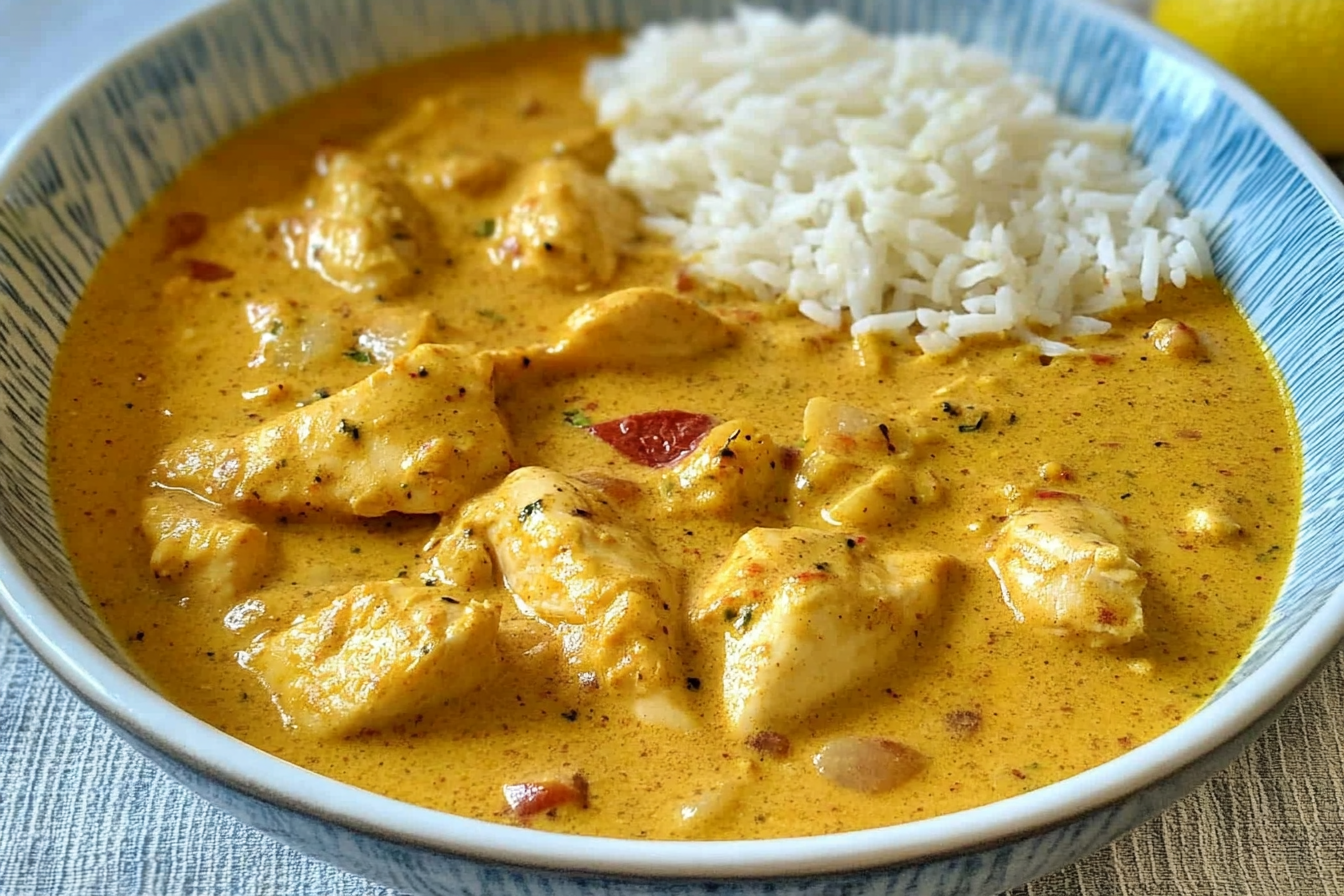 Pollo al estilo indio