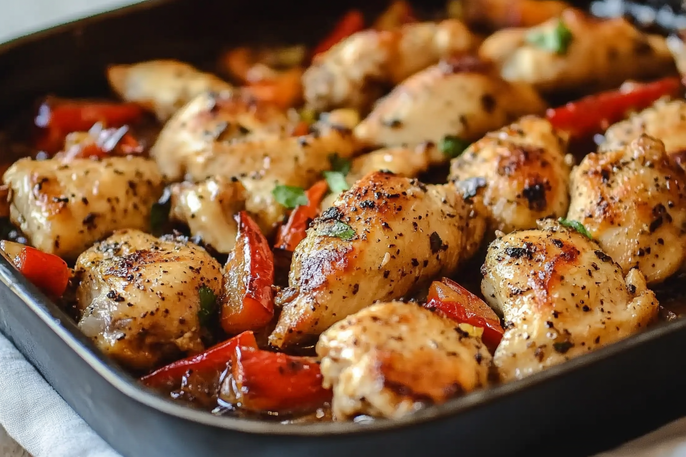 Pollo con pimienta negra