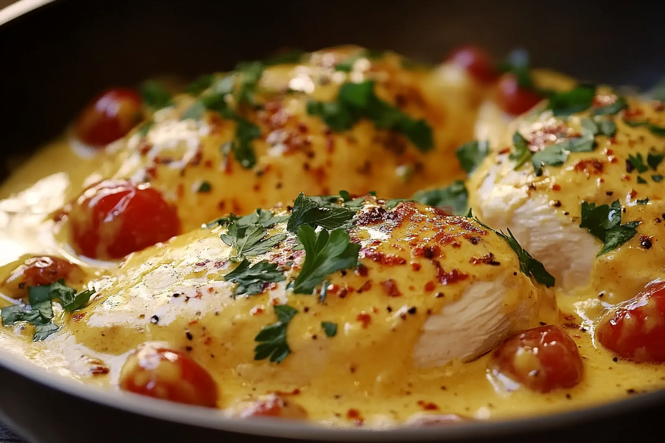 Pollo cremoso para casarse
