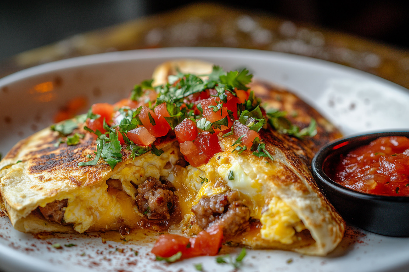 Quesadillas de desayuno fáciles
