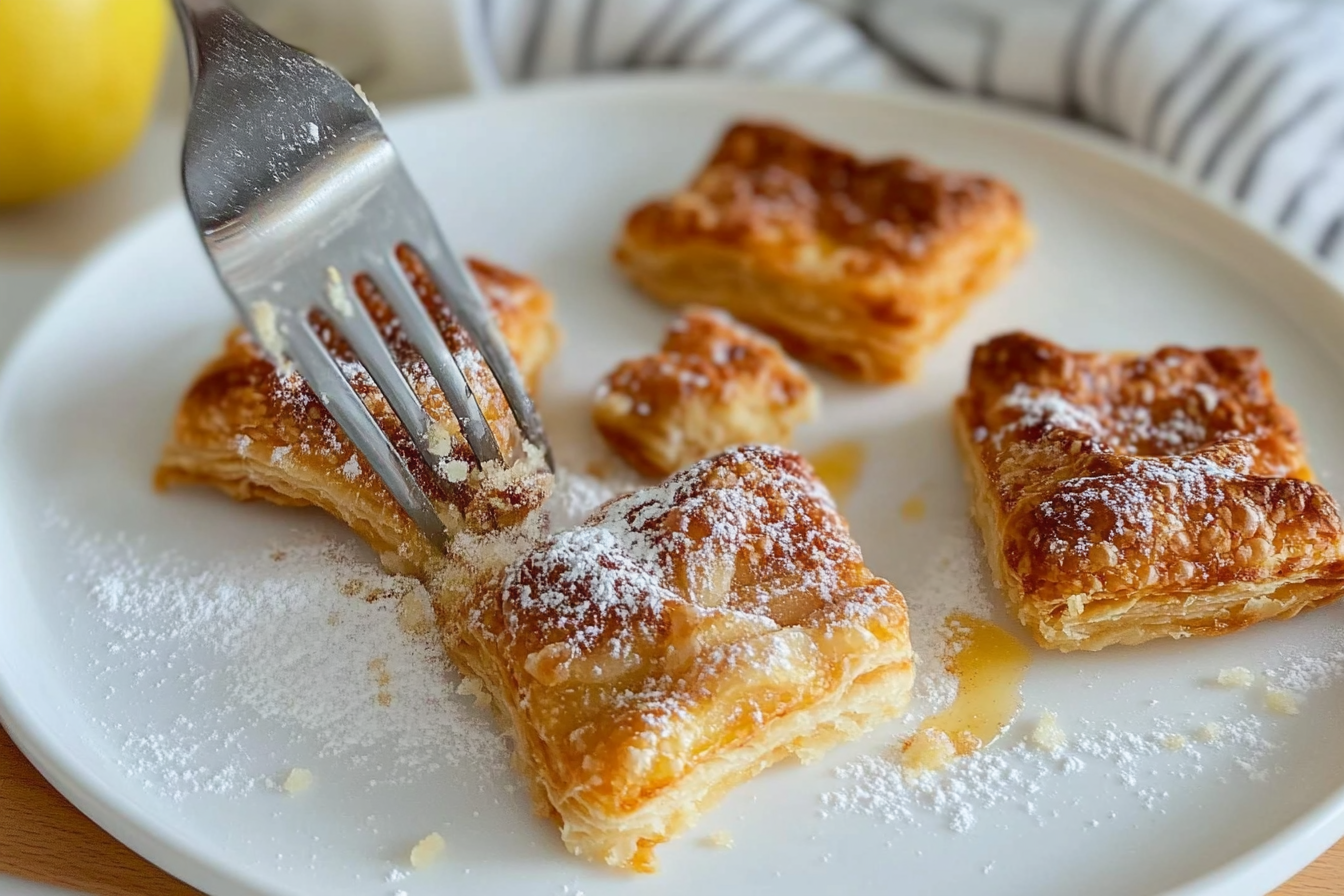 Sacos de hojaldre de manzana