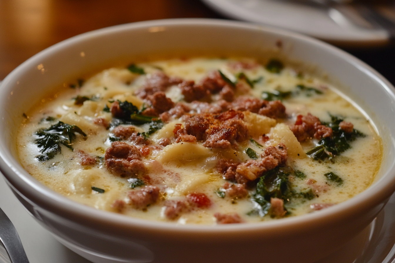 Sopa Toscana de Olive Garden