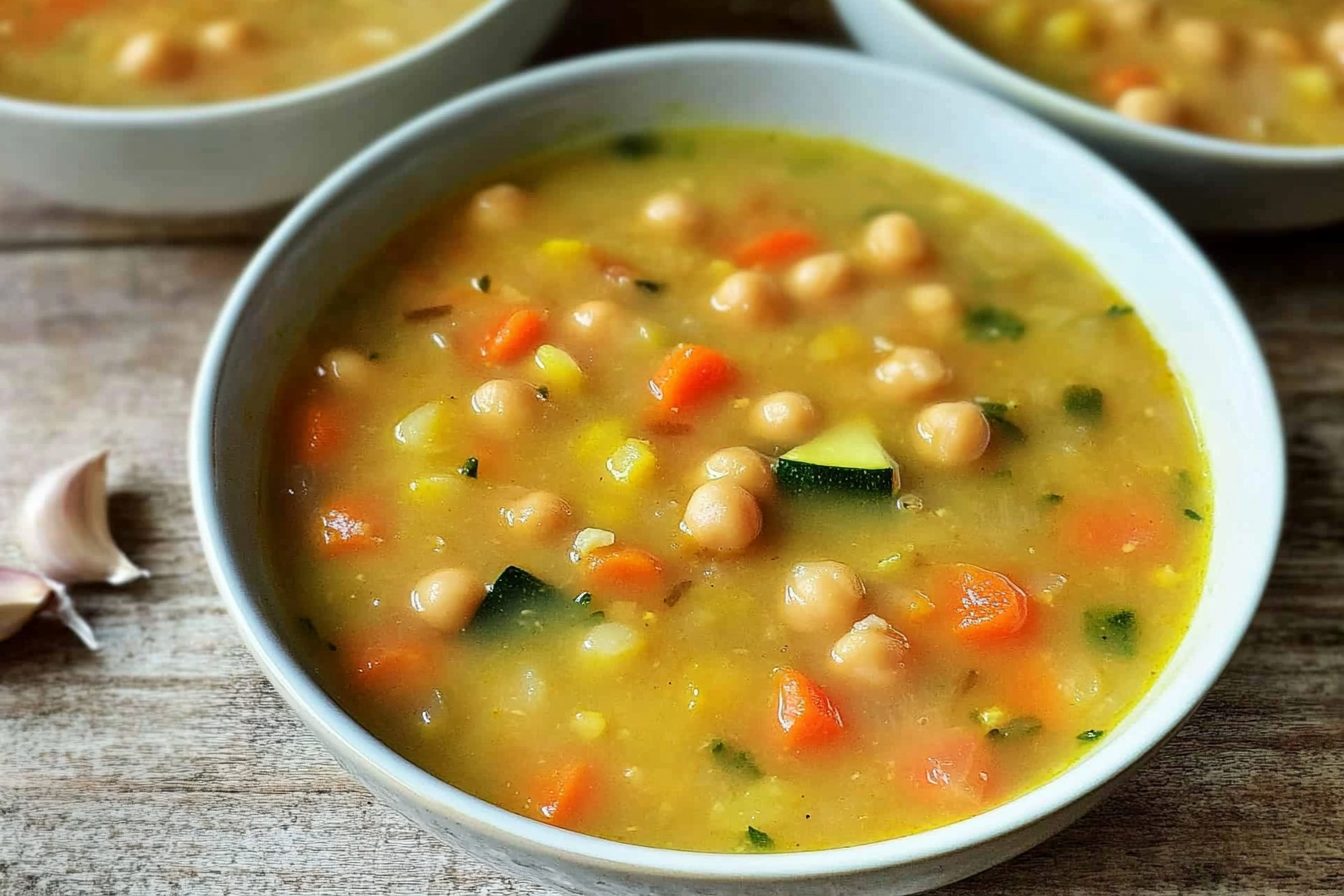 Sopa de zanahoria y calabacín