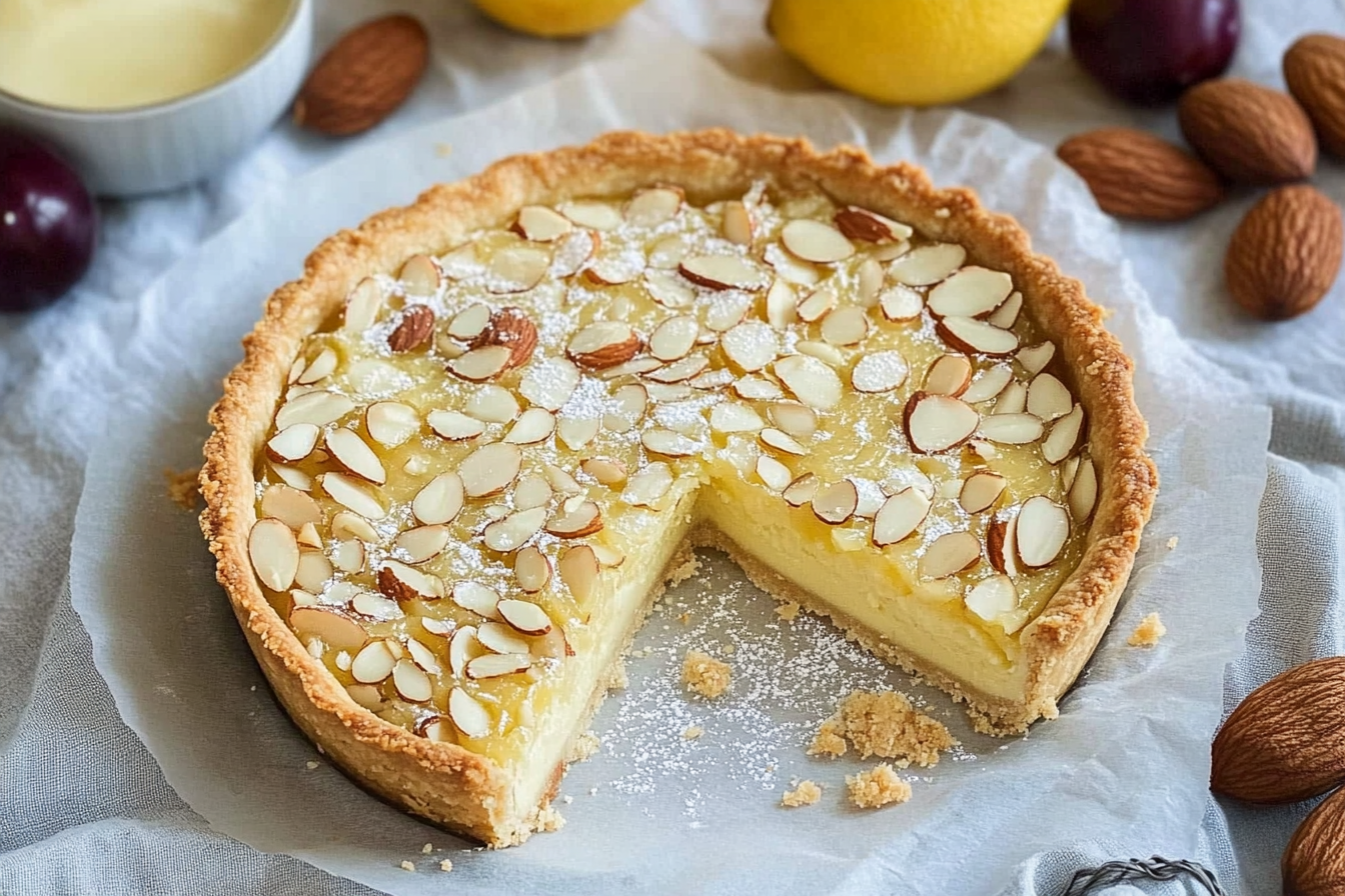 Tarta de almendras y limón