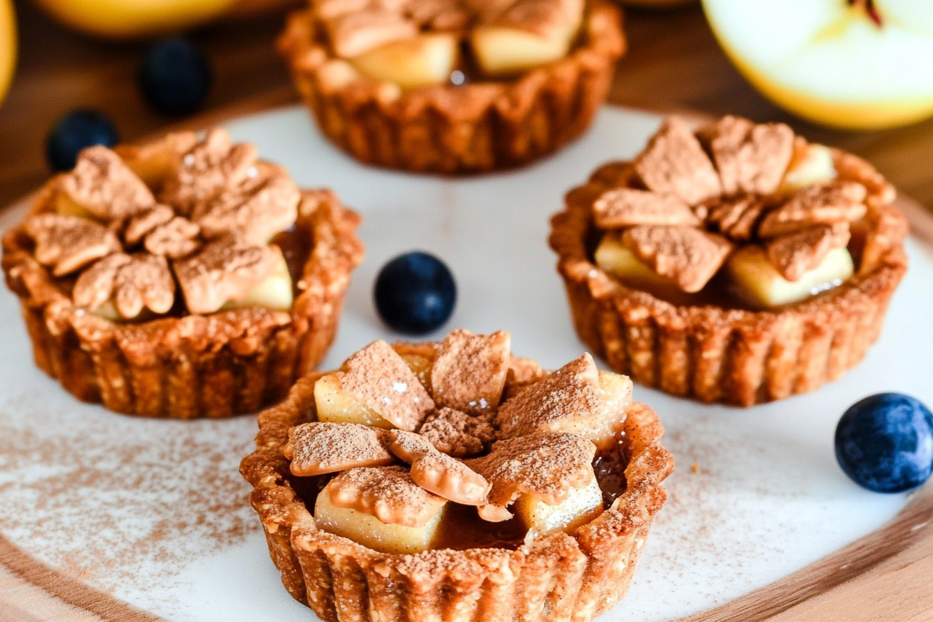 Tartaletas de manzana y crema