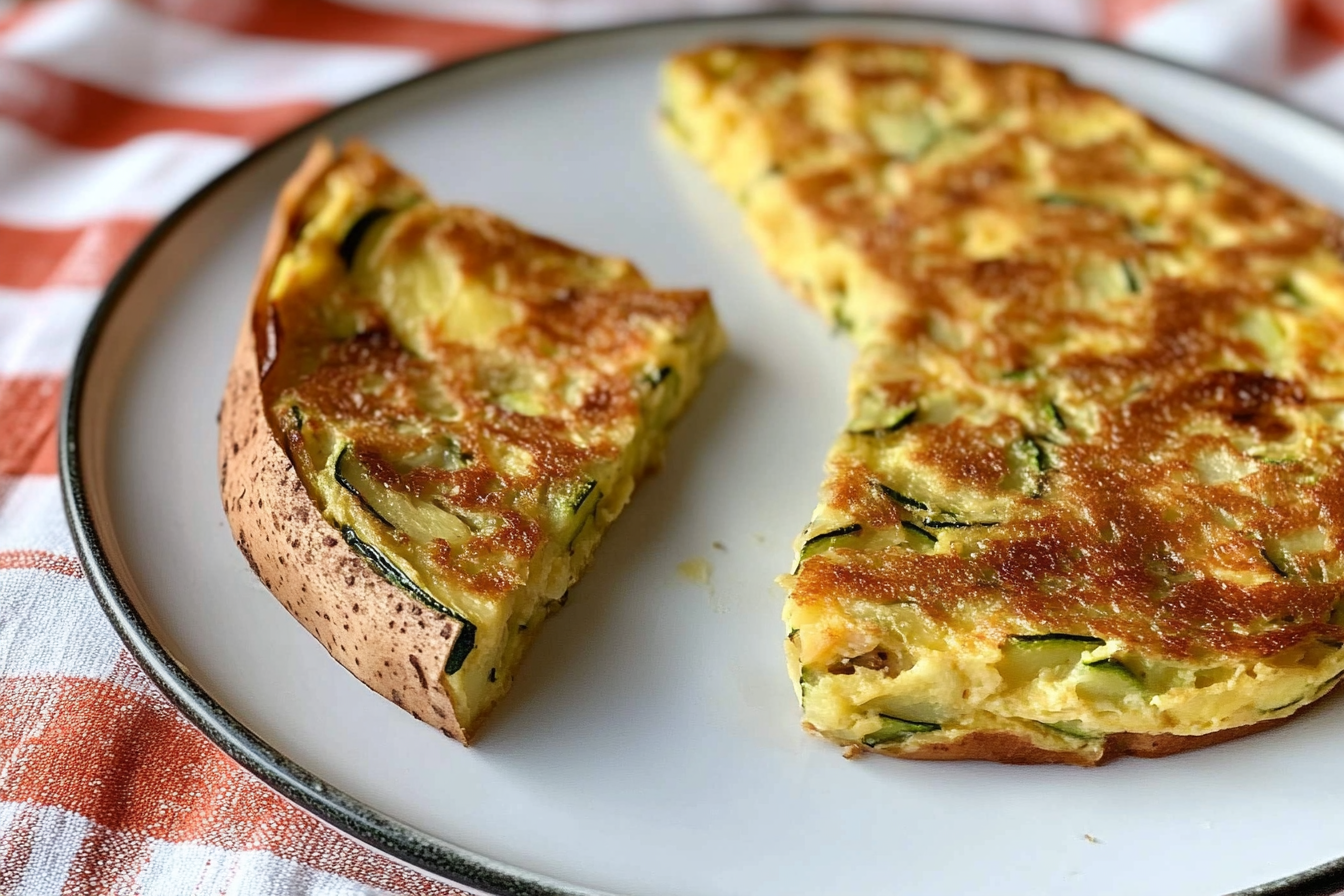 Tortilla de patata y calabacín