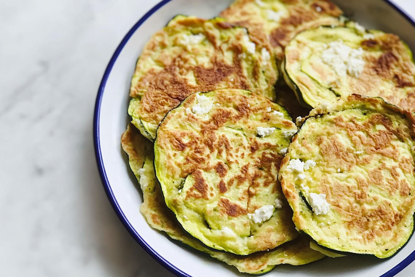 Tortillas de calabacín con feta