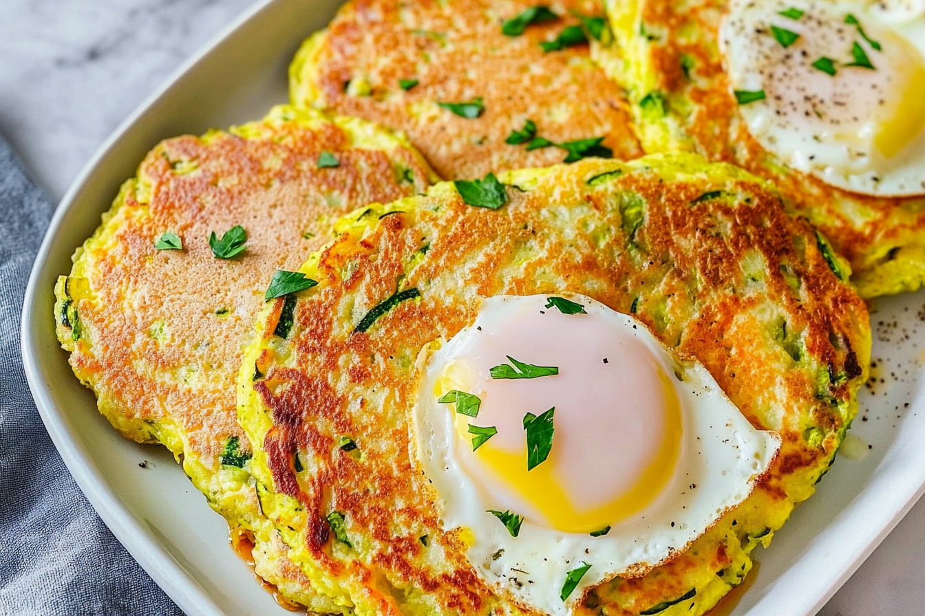 Tortitas de verduras y huevo