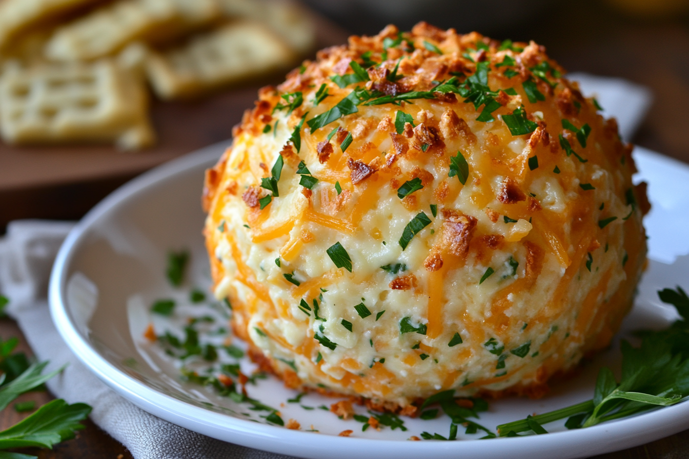 Bola de queso cheddar y rancho