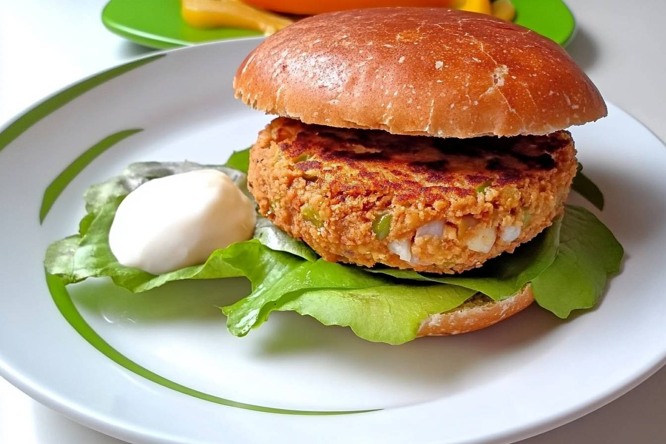 Hamburguesa de soja y calabaza