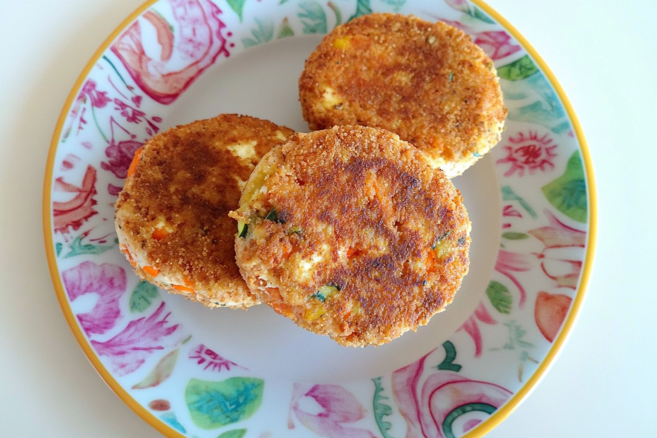 Hamburguesa de tofu y verduras