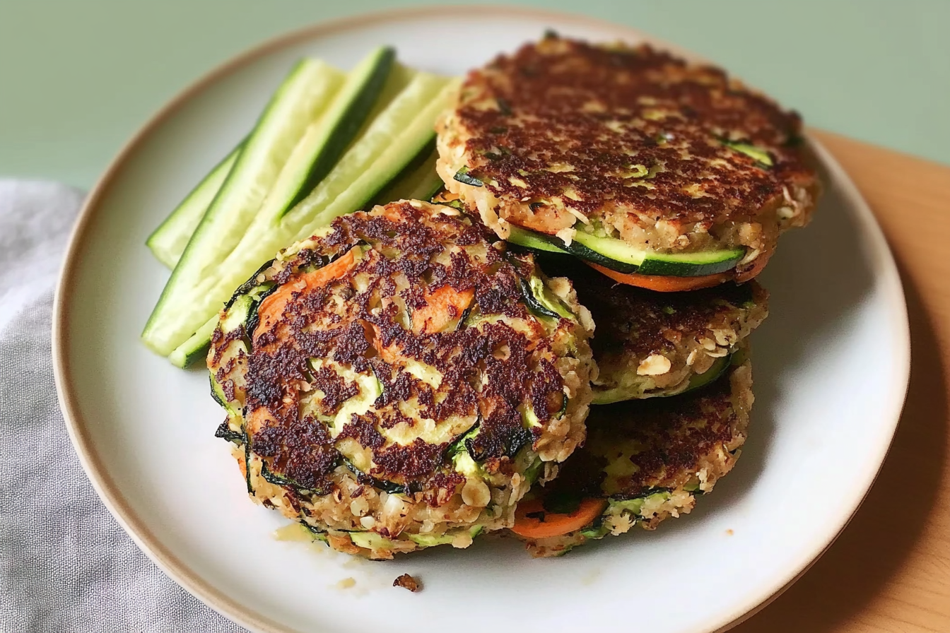 Hamburguesa de zanahoria y calabacín